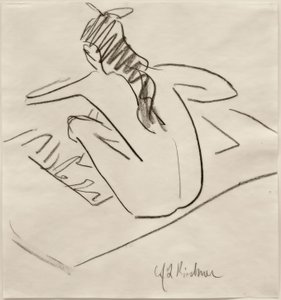 Zonder titel (Zittende Fränzi van achteren)